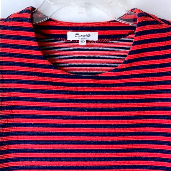 Madewell Crew Neck Striped Sleeveless Tank Top - Picture 5 of 7